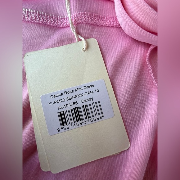 Peppermayo Women’s Cecilia Rose Mini Dress Candy Pink Size US 6 NWT - Picture 9 of 11